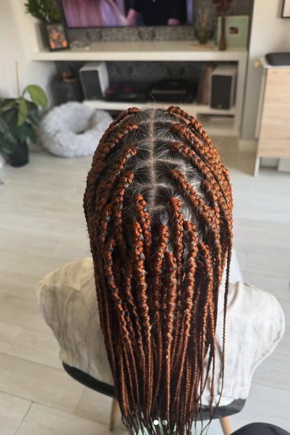 Boxbraids rojas Ourense